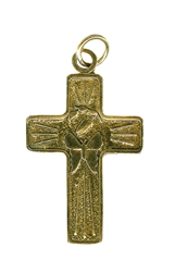 The Emerging Butterfly Cross -- Gold Tone