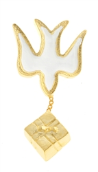 Dove with Gift Lapel Pin